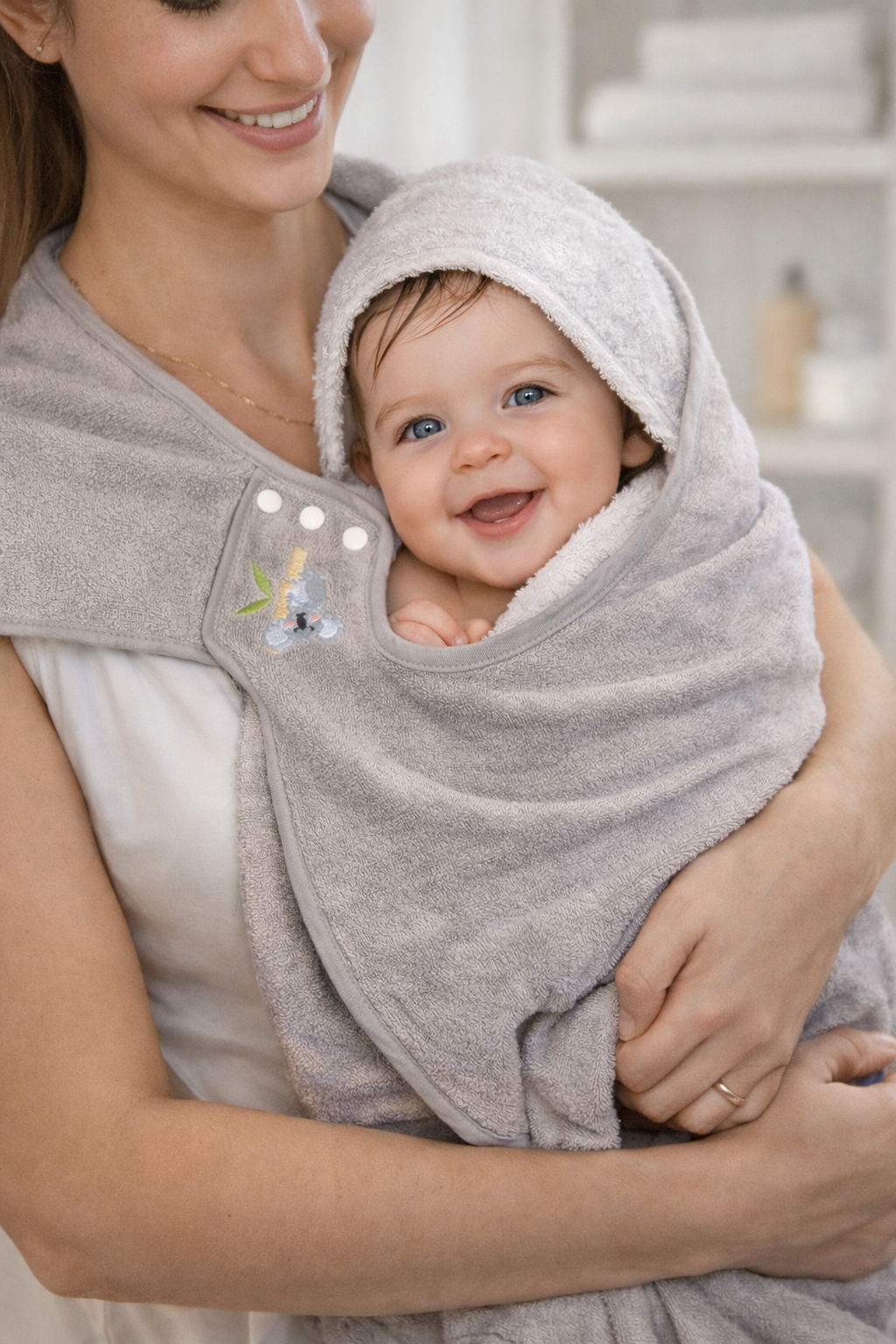 Babywrap - Serviette de bain mains libres pour bébé